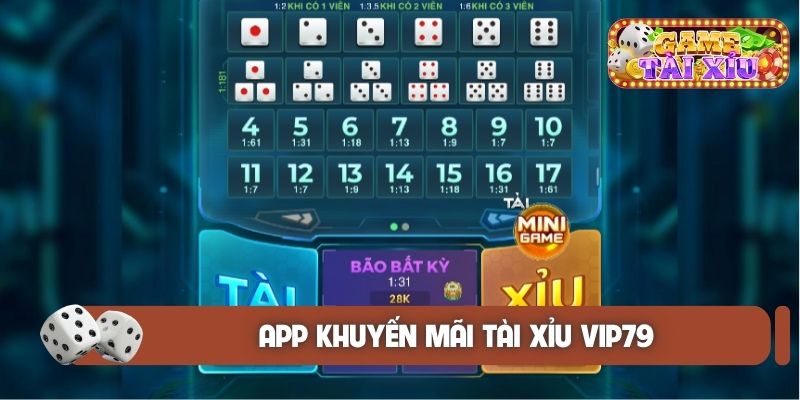 app khuyến mãi Tài Xỉu VIP79